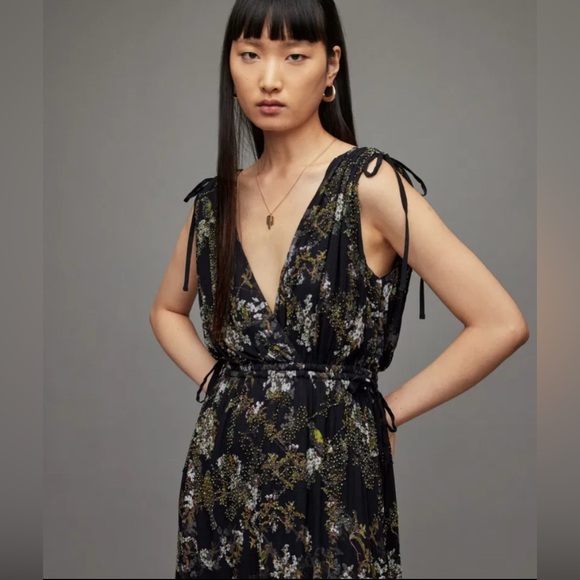 All Saints Maia Viola Embellished Dress - Picture 2 of 13